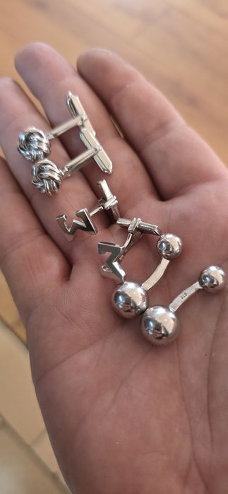 Butoni argint Serkos