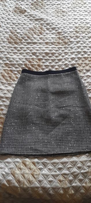 Юбка синевого и серого цветана 46 размер