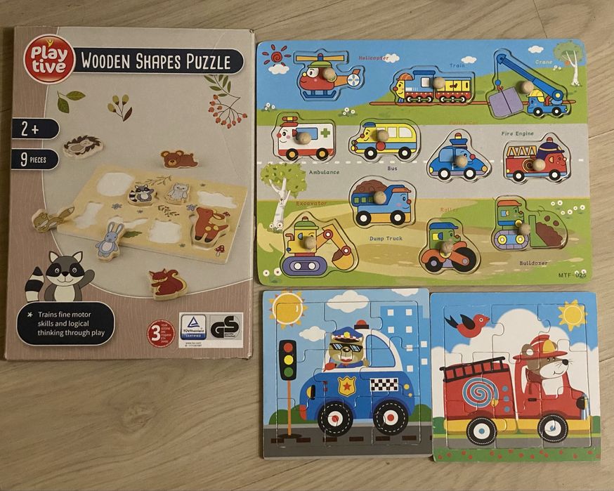 Дървени пъзели сортери