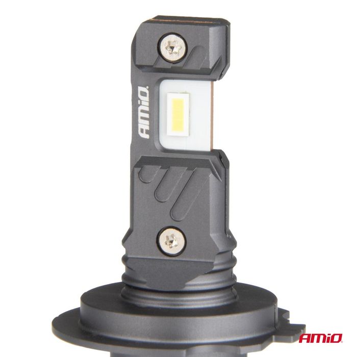 Led крушки за кола hybrid серия h7 h18 6000k canbus 60w amio-04115