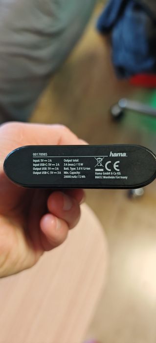 Baterie externa Hama 20000 mAh