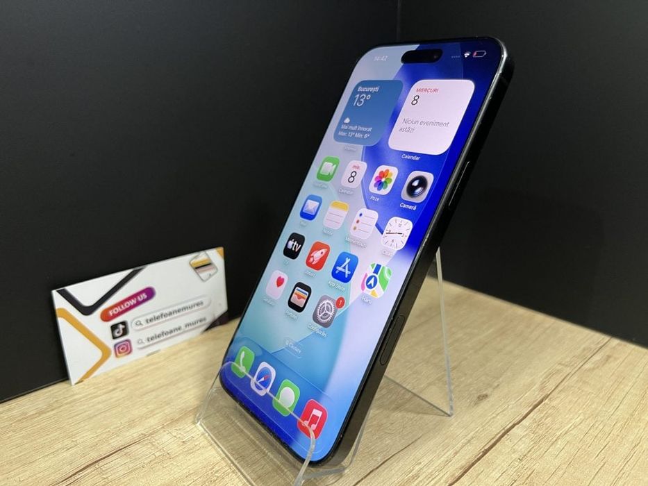 Iphone 16 Pro Max 256Gb Black Titanium Second-Hand Bun 3 ani garanție,