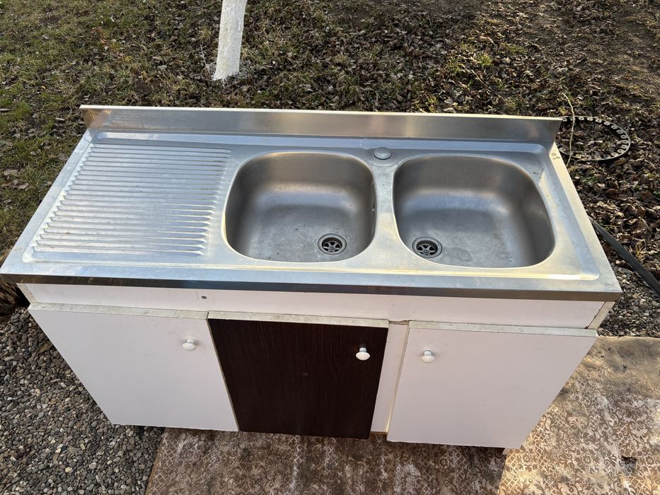 Chiuveta dubla + masca chiuveta