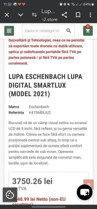 Lupă smart lux, folositoare la citit, ceasornicarie, bijuterii etc