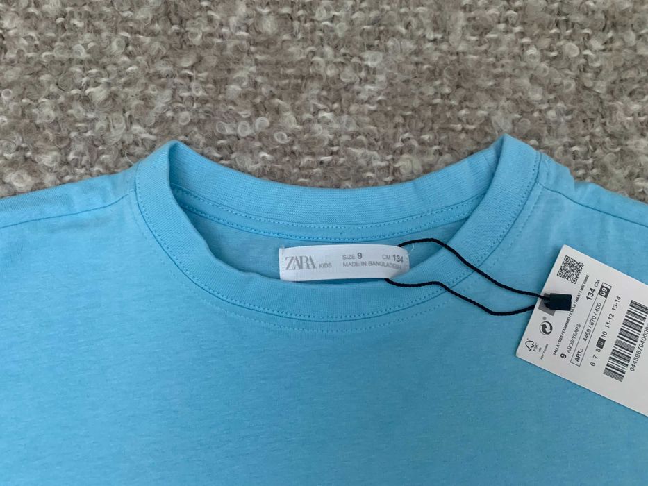 Сет от нови тениски за момче H&M & Zara - размер 134/140 см