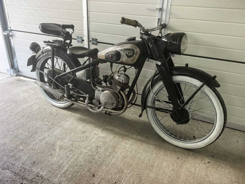 NSU 125 ZDB de epoca / colectie - motorul se invarte, proiect restaurare