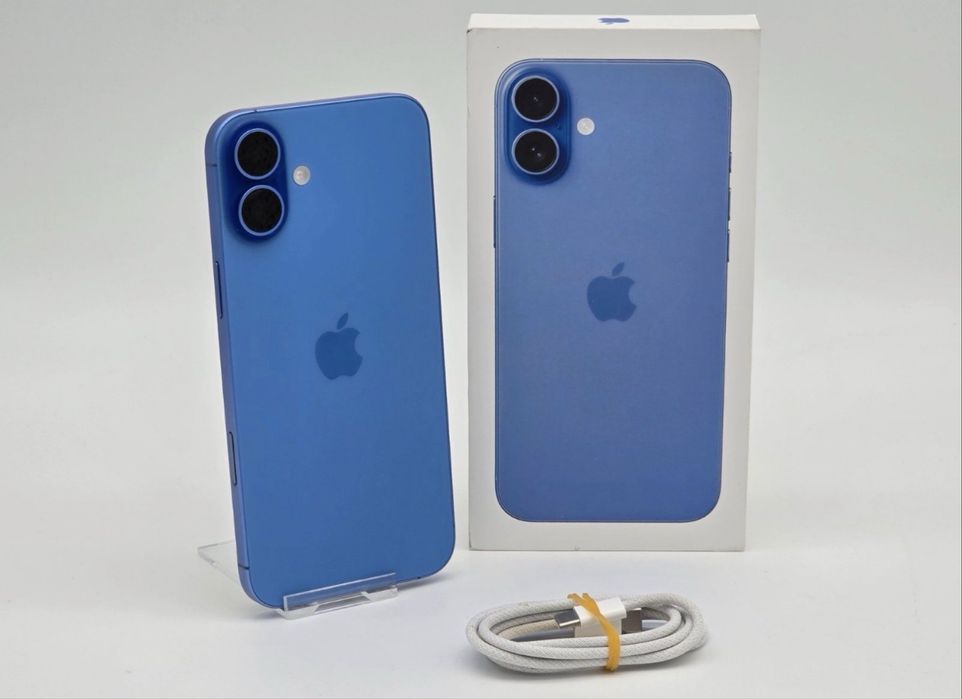 Iphone 16 Albastru Full box ca nou garantie din partea agentiei 3 luni