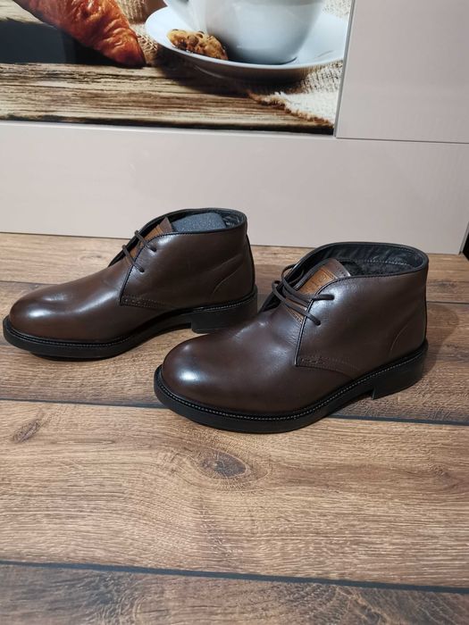 Ghete piele naturala casual elegante massimo dutti 38