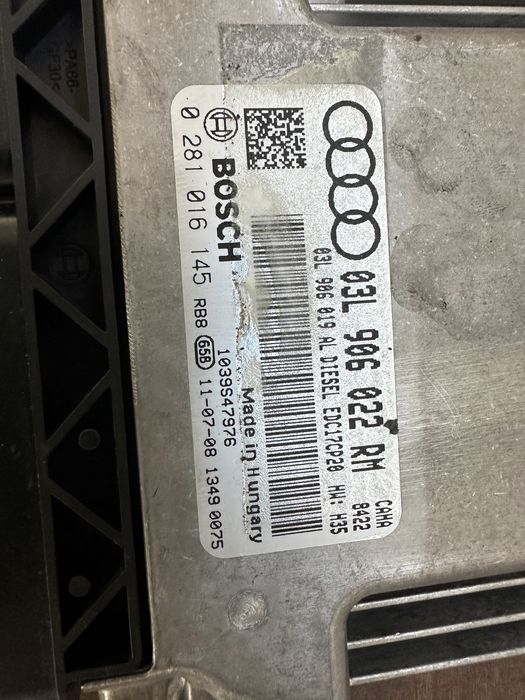 Ecu motor audi a4 b8 a5 a6 q5 2.0tdi 170cp caha 03L906022RM
