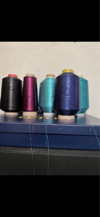 Прежди на шпули за машинно плетене