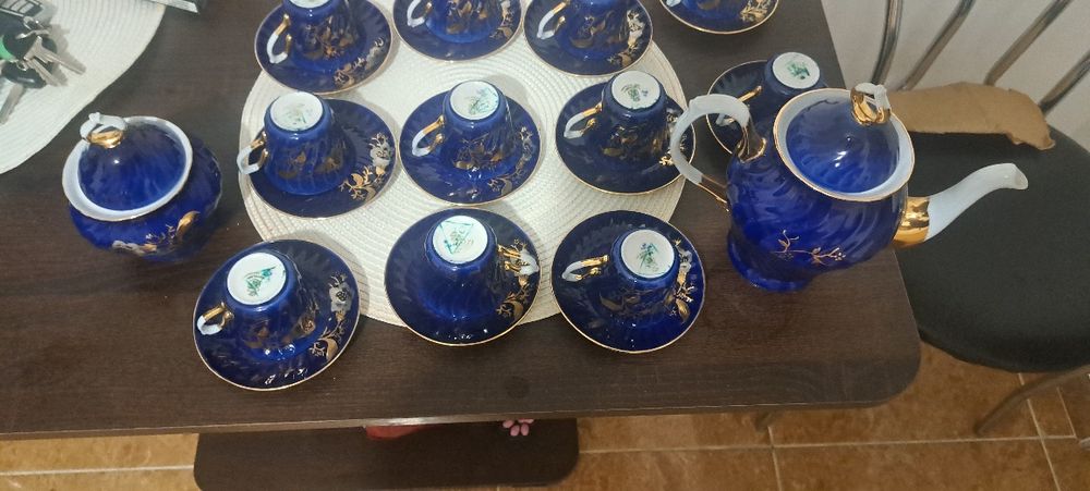 Set cafea cobalt