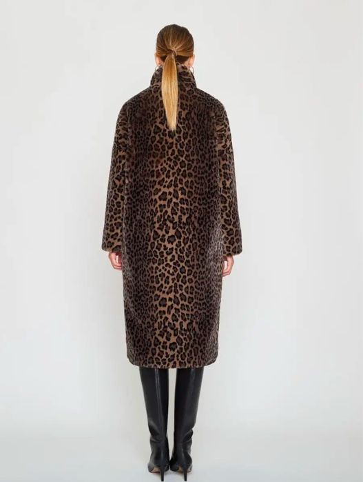 Леопардовая эко- шуба