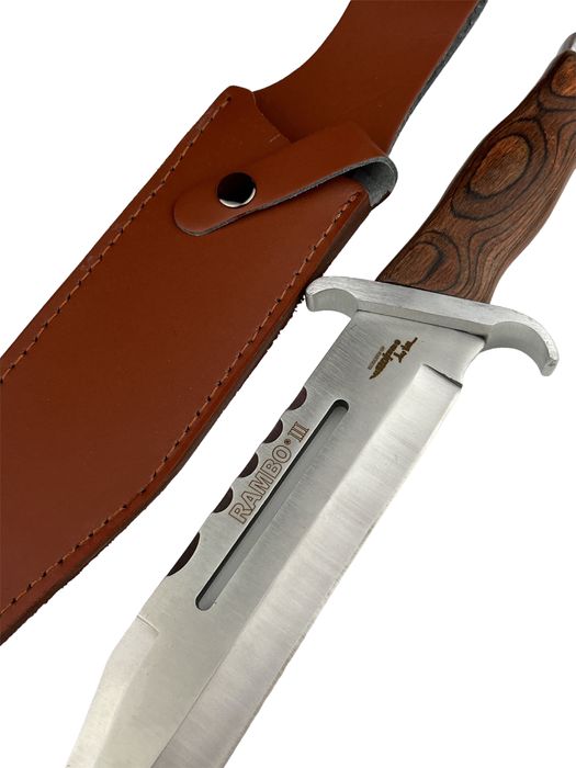 ловен нож тактически огромен лазерно заточен  RAMBO III за оцеляване