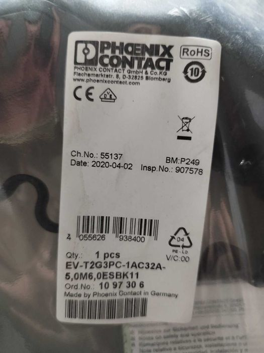 PHOENIX CONTACT--кабел за зареждане високо качество ЧИСТО НОВ