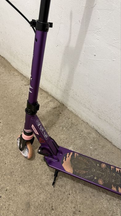 Oxello Trotinetă cu Suspensii şi Frâne pe Ghidon Mid 5 Violet Copii