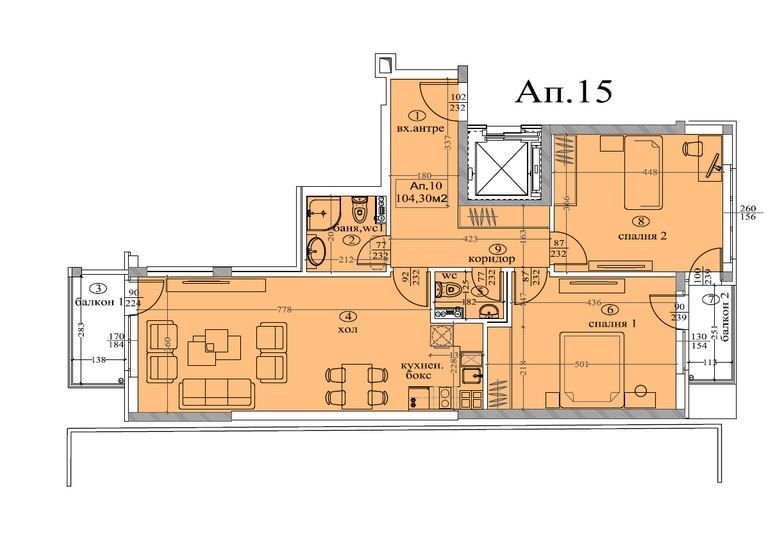 Продава се Тристаен апартамент в София, Белите брези - 123 кв.м за 3295 €/кв.м - Снимка #1
