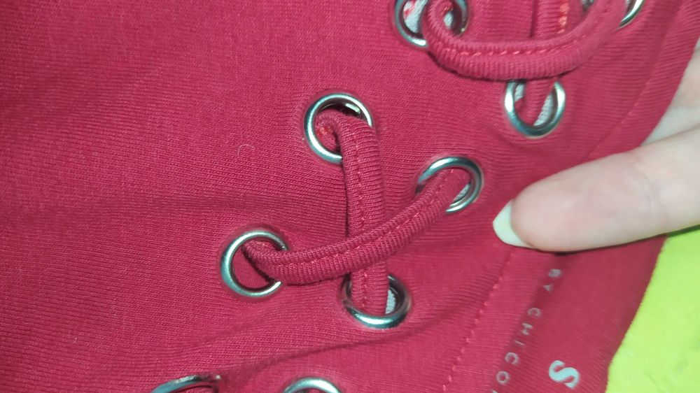 Червена пролетно-есенна блуза, S