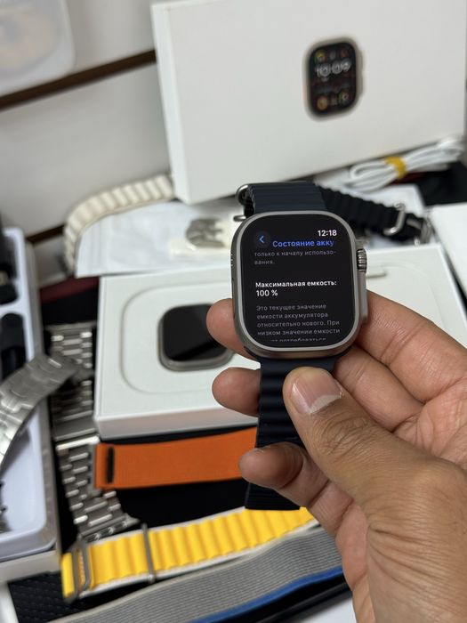  Apple Watch Ultra titanium Olive Alpine Loop M