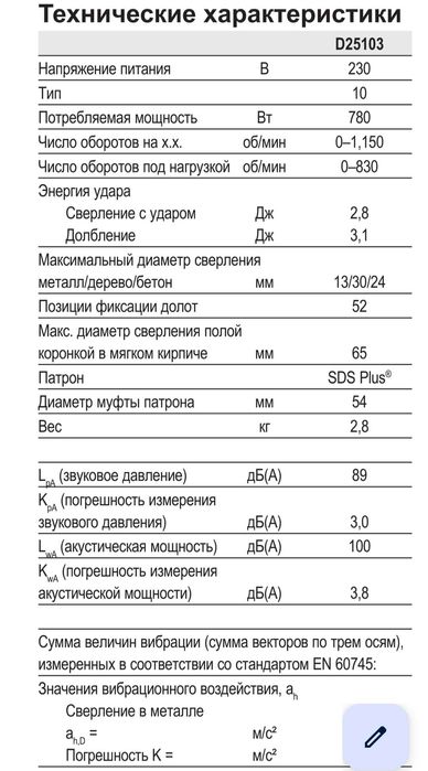 Продам Перфоратор Dewalt D25103 оригинал Новый