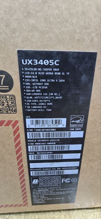 Asus ZenBook ux3405c