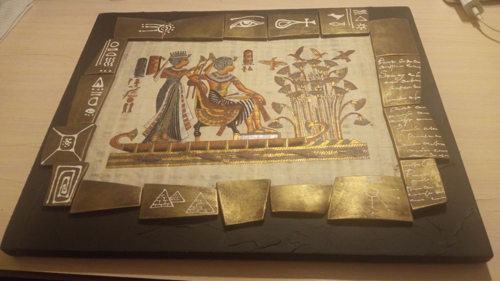 Картина с папирусом из Египта