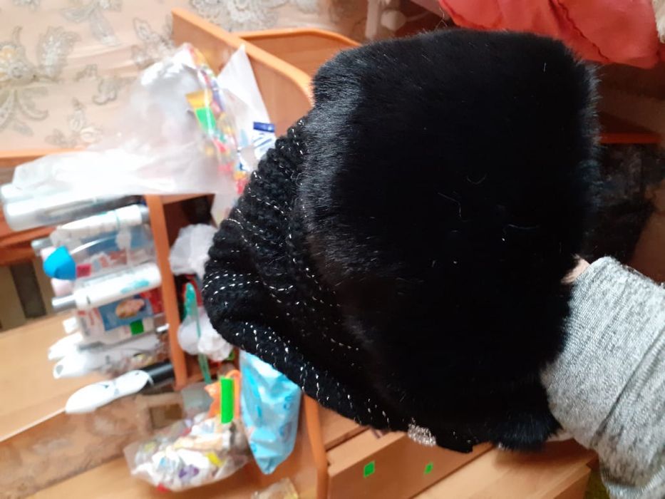 Шапка женская с мехом