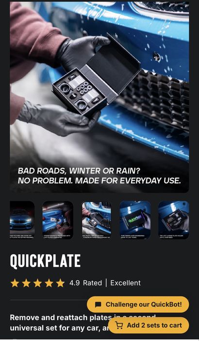 Suporti auto Carholics Quickplate