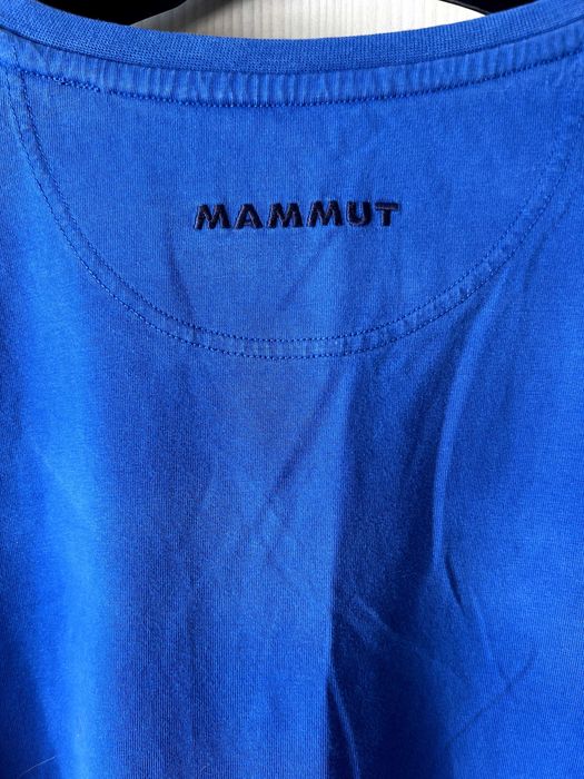 Оригинална мъжка тениска MAMMUT синя размер XL - МАМУТ