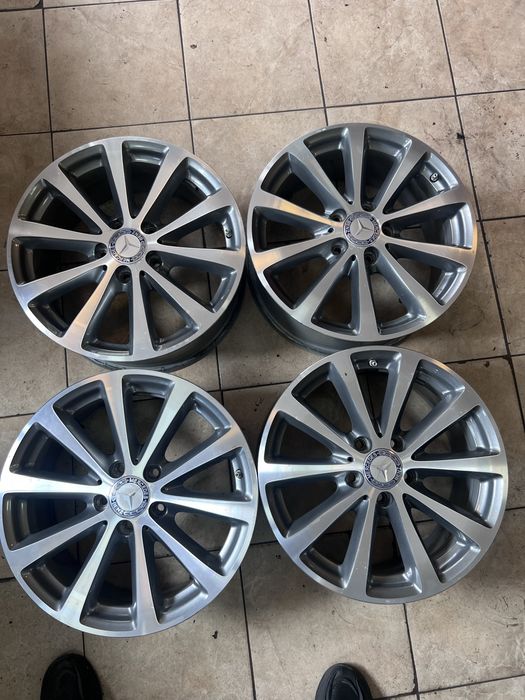 Jante Mercedes originale -senzori  -5x112 r17 - 2000 lei