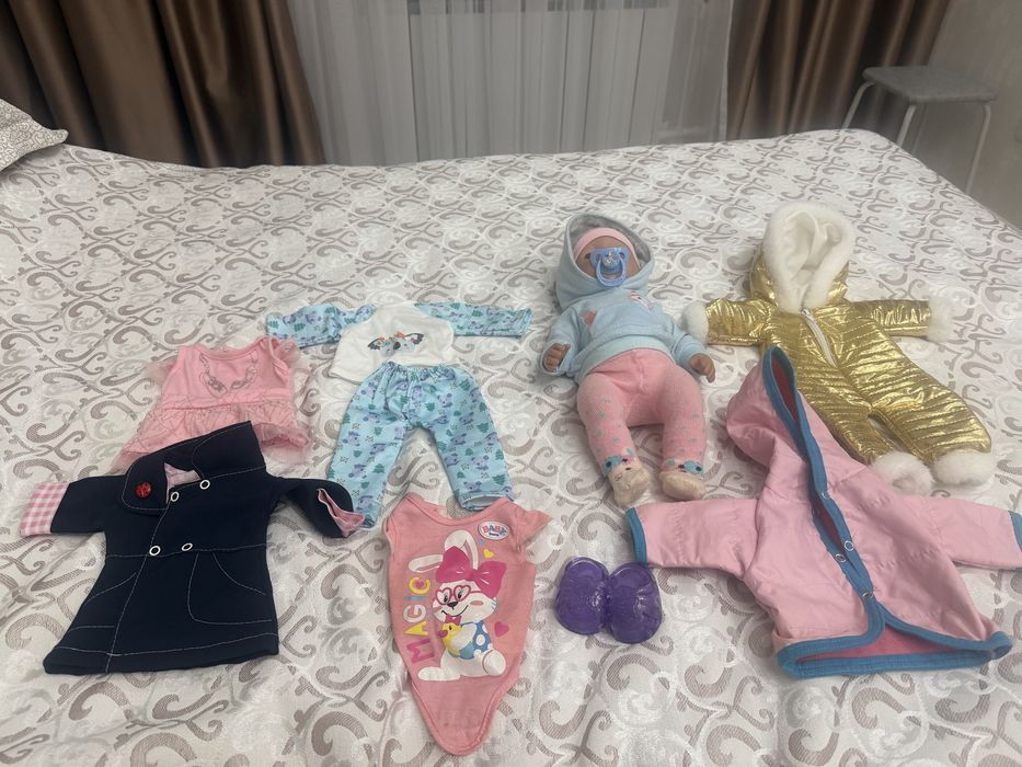 Бейби борн оригинал кукла  с одеждами