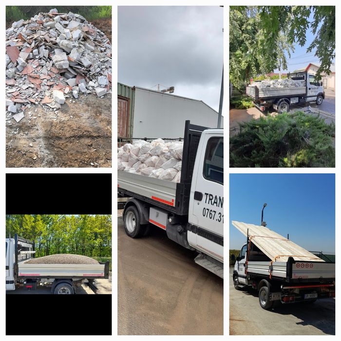 TRANSPORT Moloz/Nisip/Piatra/Pamant/Mobila/Gazon/Diverse+BOBCAT