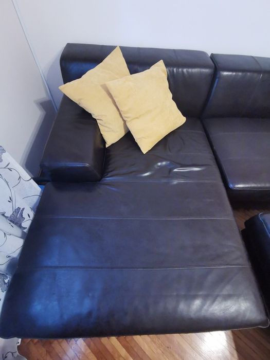 Coltar-canapea IKEA KRAMFORS piele naturala