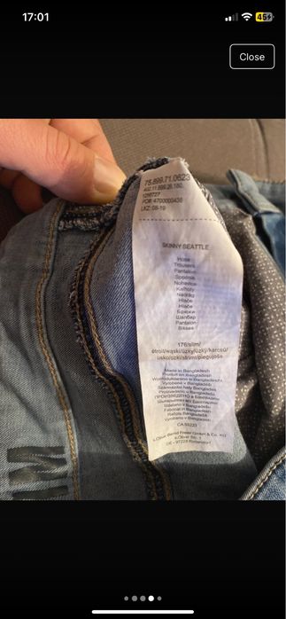 s.Oliver slim jeans L - blugi L