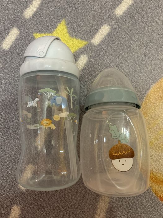 Лот биберони Bibs и Nuk / Шишета със сламки Шише tommee tippee 0-6