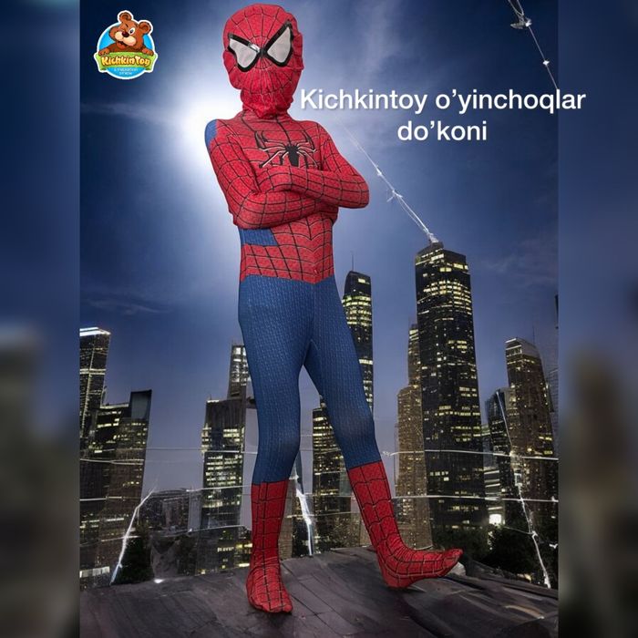 Человек паук костюм Спилер ман Spider man Pauk Детский машина