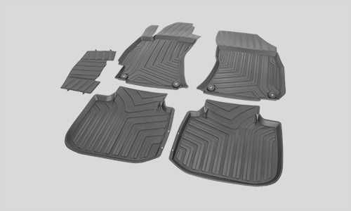 3D Резиновые коврики в салон Volkswagen - модельные