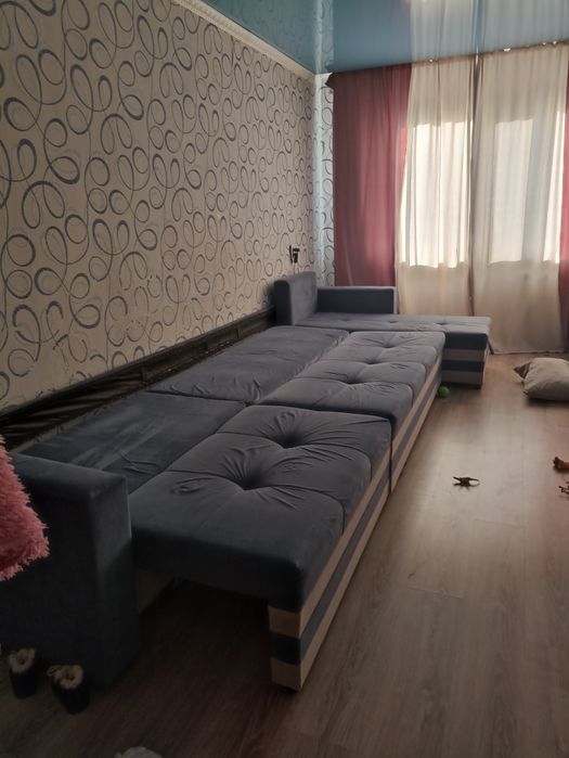Диван 4метра синий