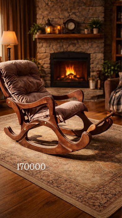 Кресло-качалка из дерева