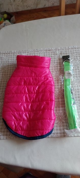 Грейка и светлоотразителна  лента за куче