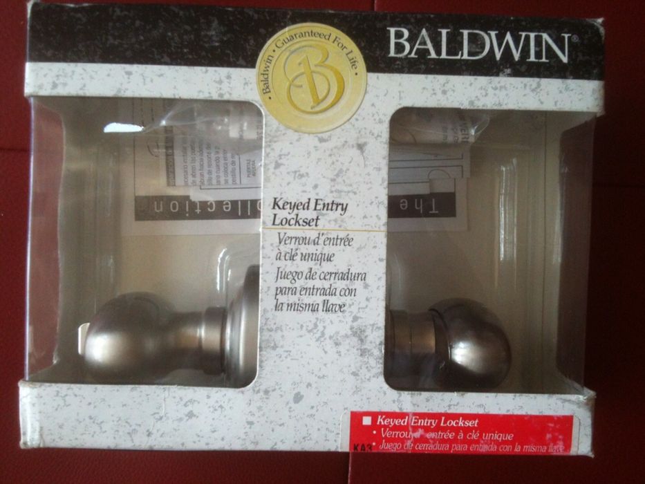 Масивни месингови брави за врати BALDWIN. Made in USA.