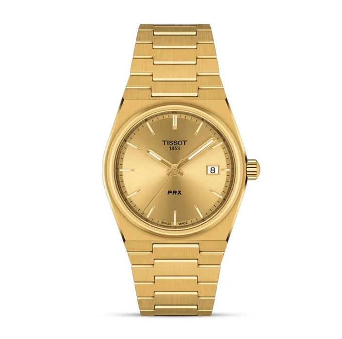 Часы Tissot prx quartz 35мм gold оригинал!