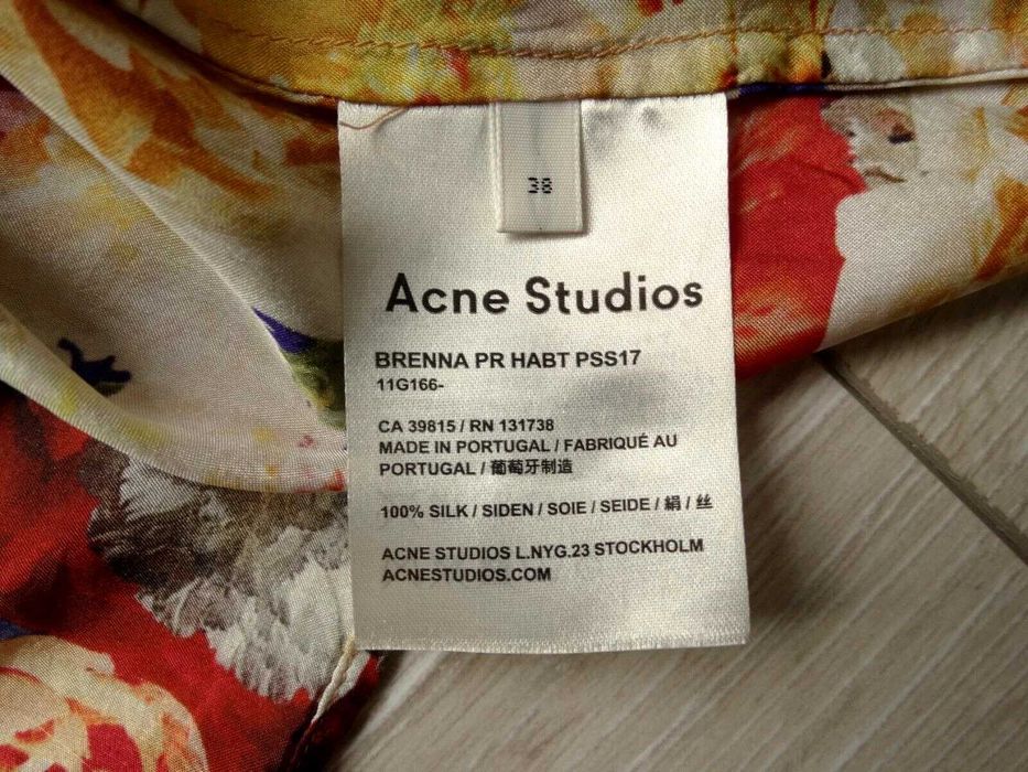 Acne Studios Brenna PR HABT женска копринена блуза блузка коприна 38