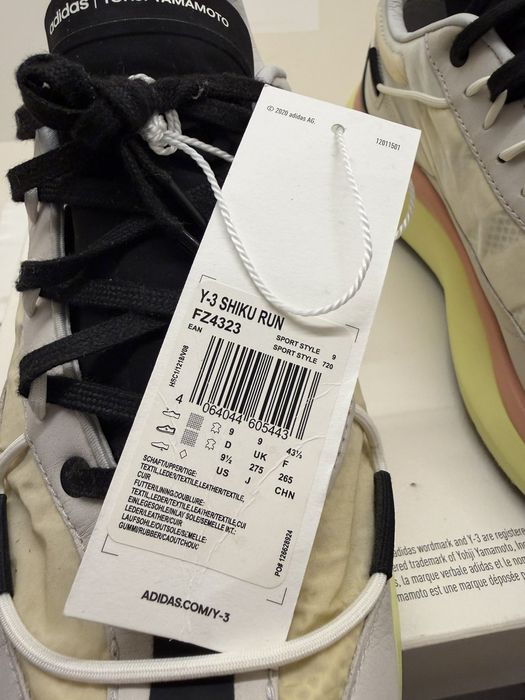 100% Оригинални Y-3 Yohji Yamamoto Shiku Run в размер 43 -27.5 см