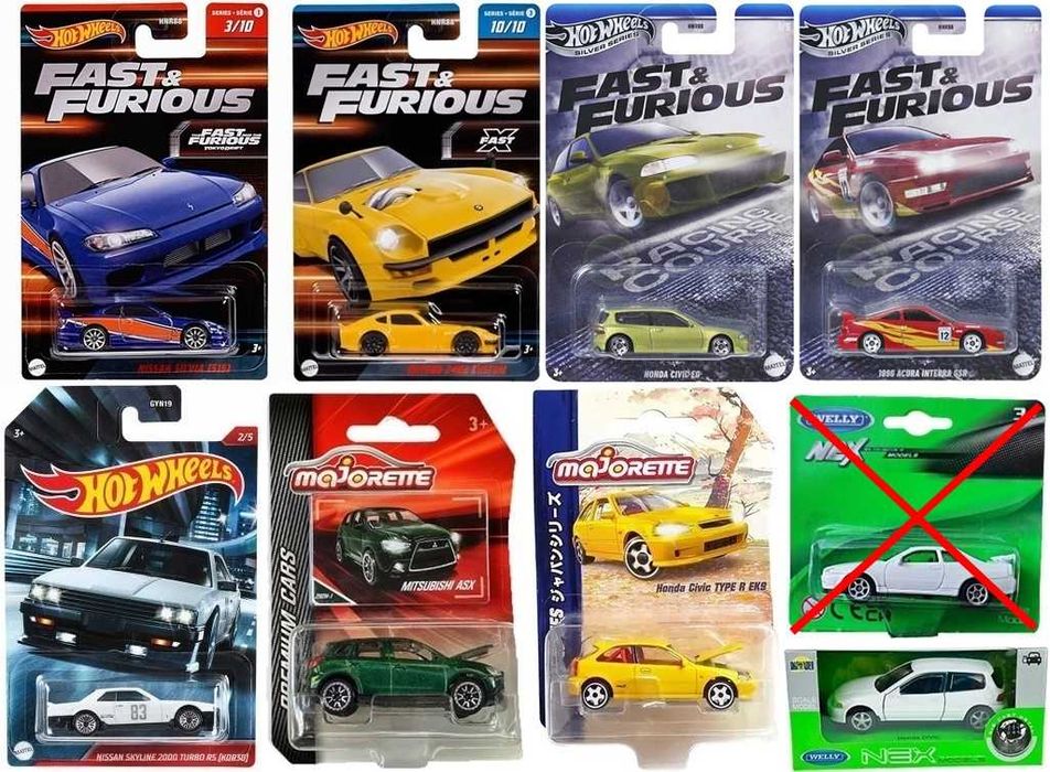 % ПРОМОЦИЯ % Hot Wheels Matchbox колички Honda Nissan Mitsubishi и др.