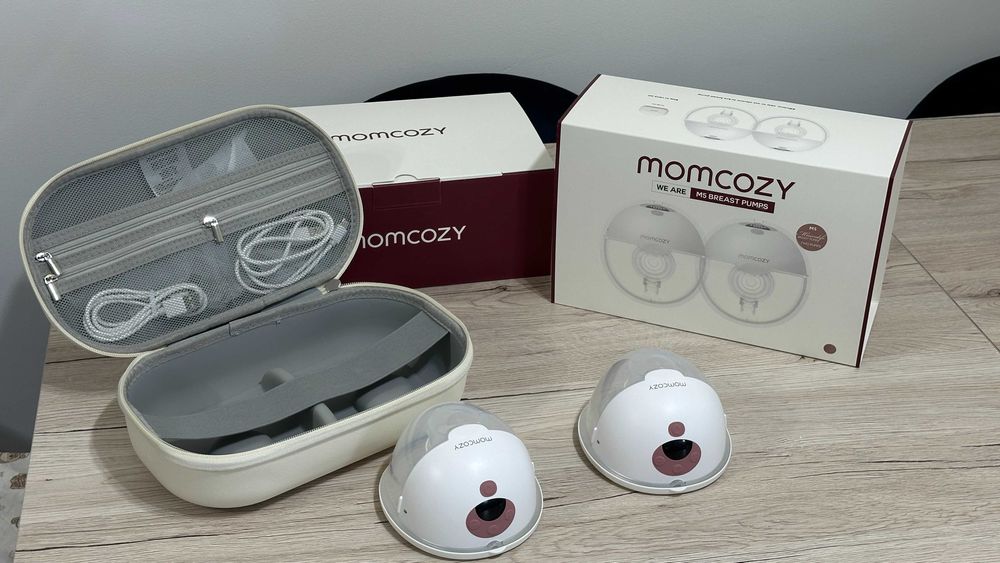 Pompa Dubla de san Portabila MOMCOZY M5 FARA DURERE, garantie 2 ani