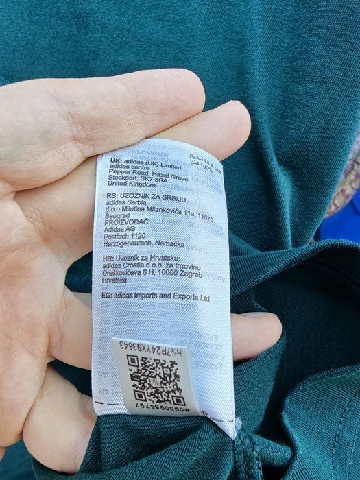 Tricou adidas m verde închis ca nou