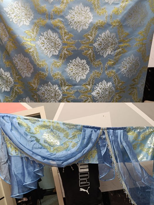 Продам тр пары штор, тюли, лабриген