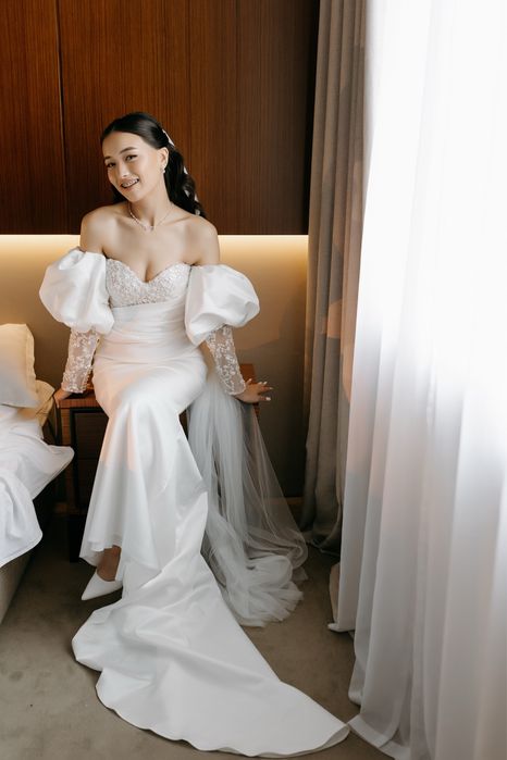 продам свадебное платье, фата в подарок