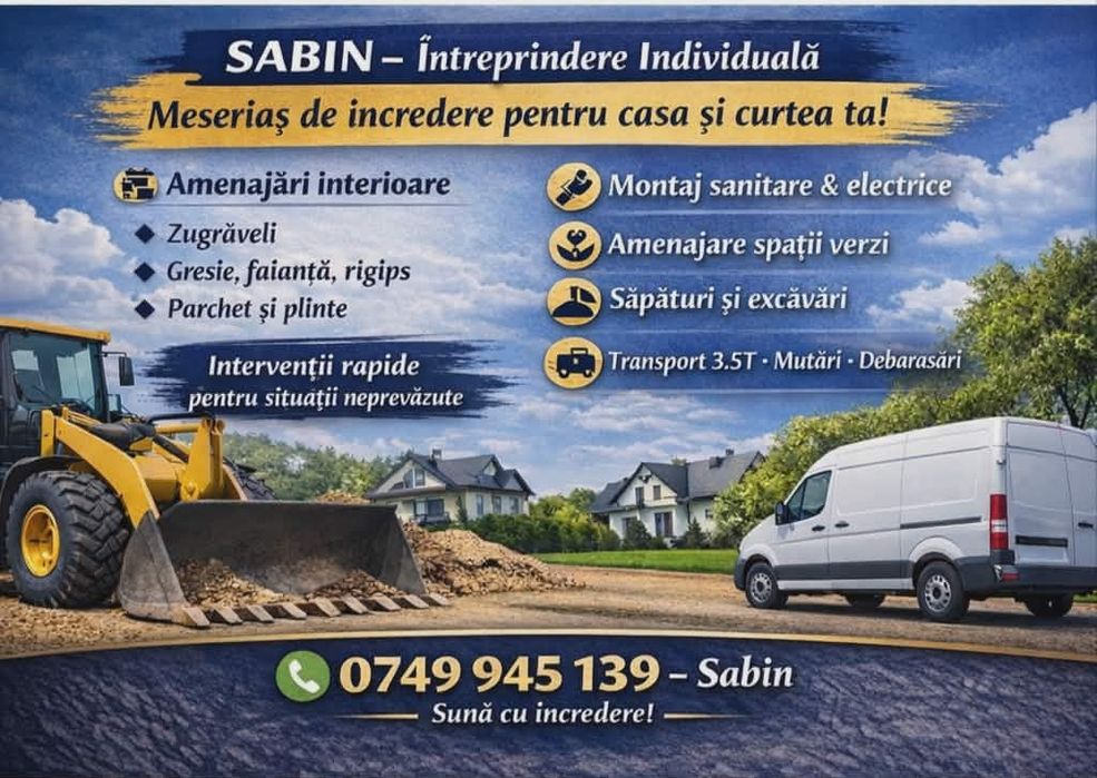 Amenajări interioare și exterioare