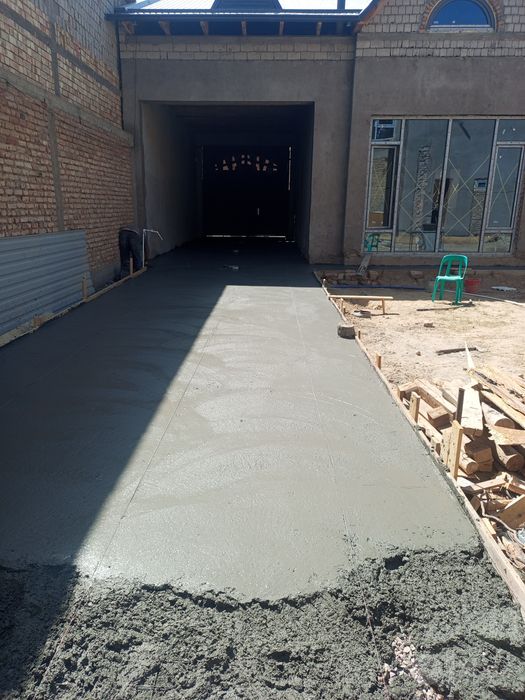 Tom yopish, beton ishlari